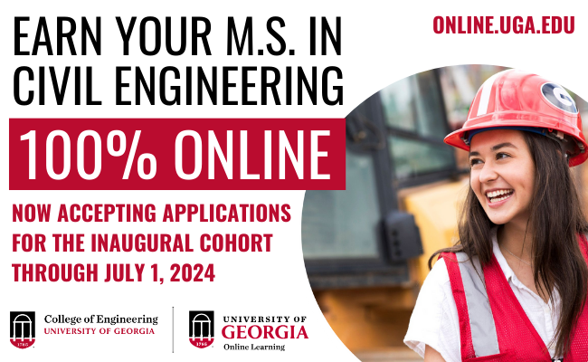 UGA launches new online M.S. in Civil Engineering