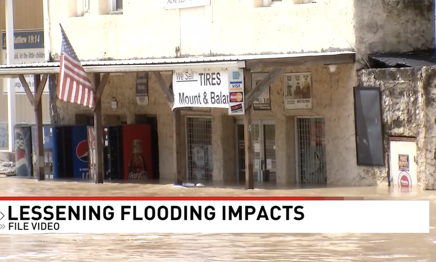 Director of Engineering Services, Zak Ruehman, speaks to flood preparation in Floyd County